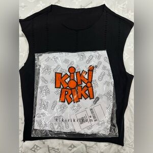 Kikiriki Elegant Black & White Crop Tops